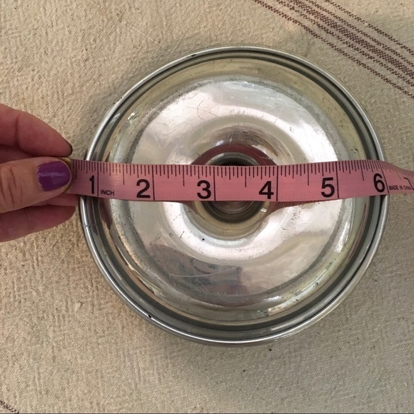 Vintage Handmade Silver Metal Candlestick Holder - Picture 3 of 6